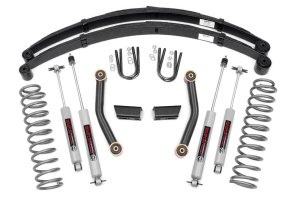 Jeep Cherokee Suspension Lift Kit - Rough Country - Series II, RR Springs - '85-'01